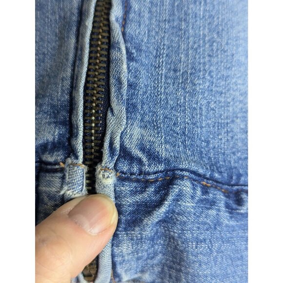 Sigrid Olsen Denim Jean Jacket W/Zipper Closure & Pockets Sz 10 Closet Staple - Picture 6 of 12